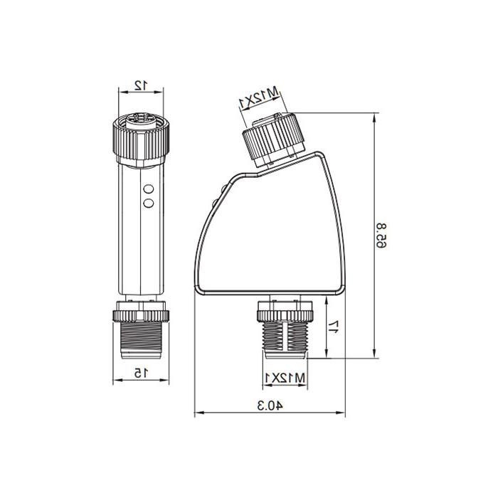 IO-Link Hub, 1 AO, 0...10v直流电压 analog adapter、0AC081