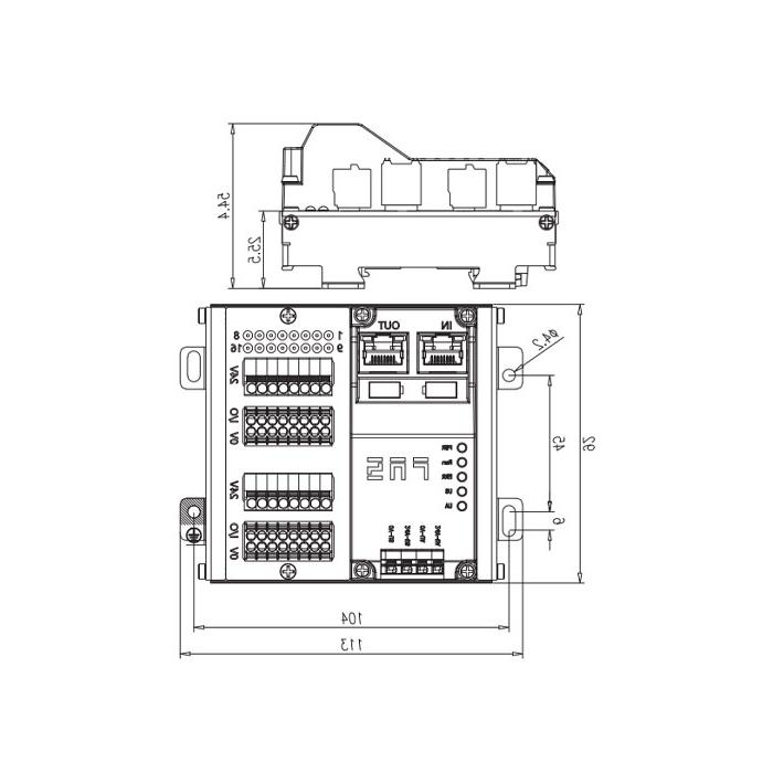 EtherCAT协议，16DI/DO自适应配置，PNP，终端l type、RJ45网口、 IP20 remote module、009E14